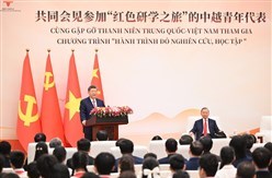 习近平同苏林共同会见中越青年代表